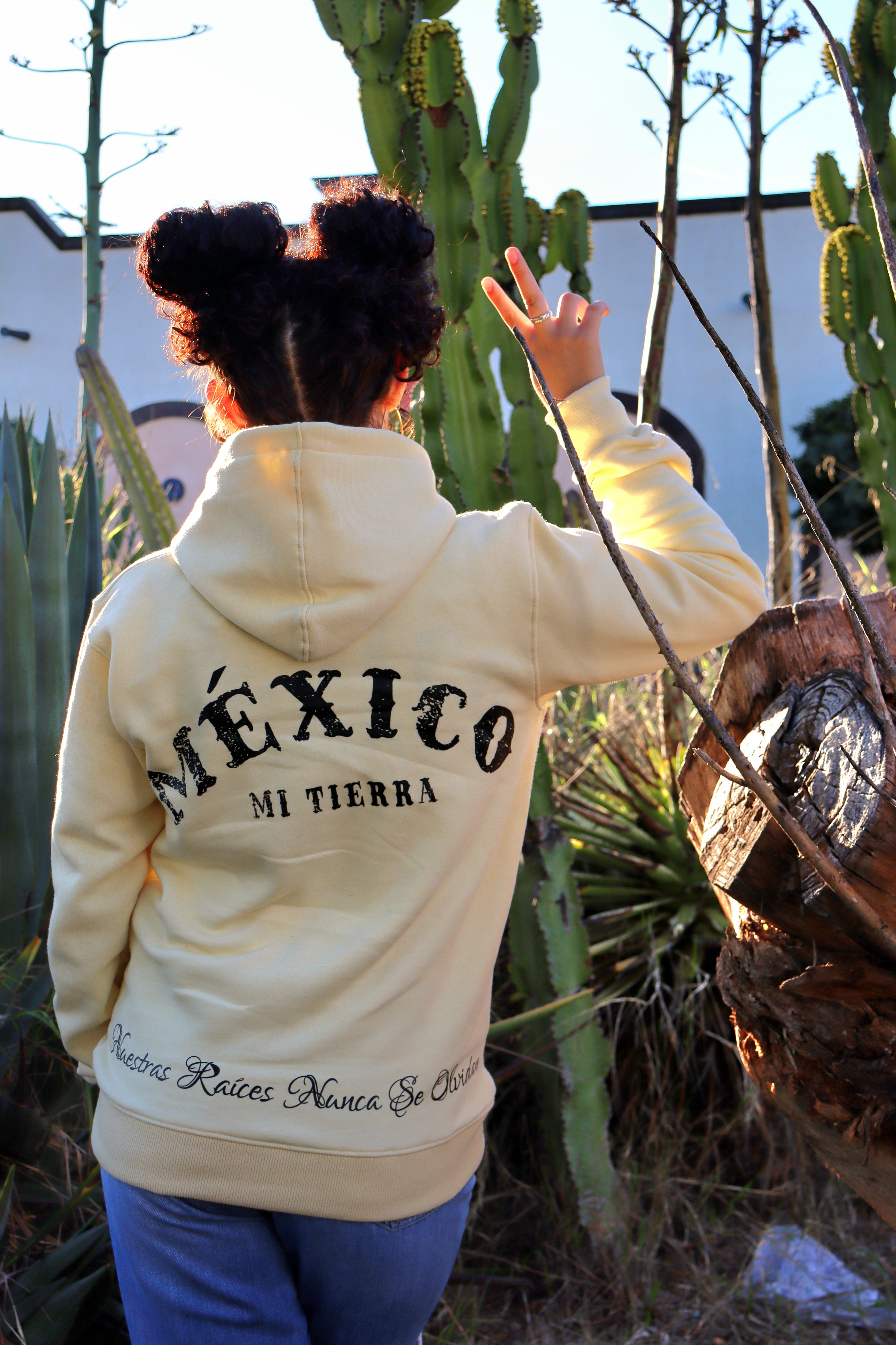 MI TIERRA HOODIE IN DARK CREAM